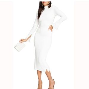 Good American mock neck dress